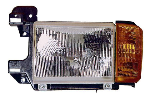 For Ford F-Pickup / Bronco 1987 88 89 90 1991 Headlight Combination. Driver Side w/o Chrome & Black Trim E9TZ 13008 D FO2502104