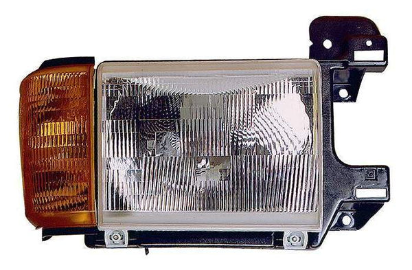 For Ford F-Pickup / Bronco 1987 88 89 90 1991 Headlight Combination. Passenger Side w/o Chrome & Black Trim E9TZ 13008 C FO2503104