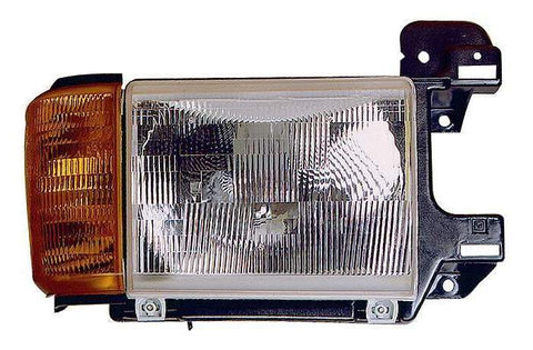 For Ford F-Pickup / Bronco 1987 88 89 90 1991 Headlight Combination. Passenger Side w/o Chrome & Black Trim E9TZ 13008 C FO2503104