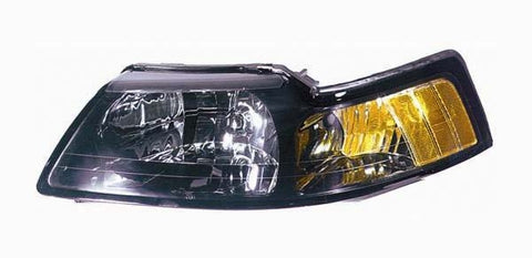 For Ford Mustang 2001 02 03 2004 Headlight Driver Side Black 3R3Z 13008 DA FO2502177