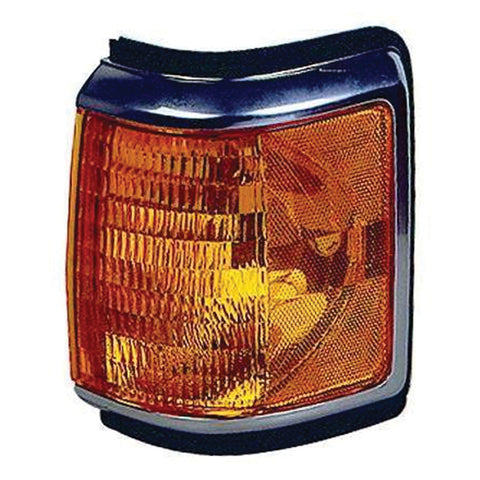 For Ford F-Pickup / Bronco 1987 88 89 90 1991 Parking Light Driver Side w/ Chrome & Black E9TZ 13201 E FO2520108