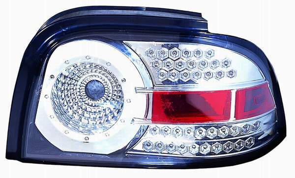 For Ford Mustang 1996 97 1998 Tail Light LED Chrome PAIR  FO2811172