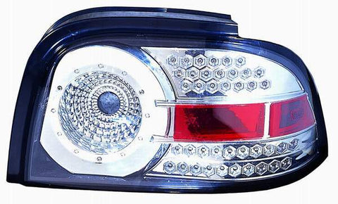 For Ford Mustang 1996 97 1998 Tail Light LED Chrome PAIR  FO2811172