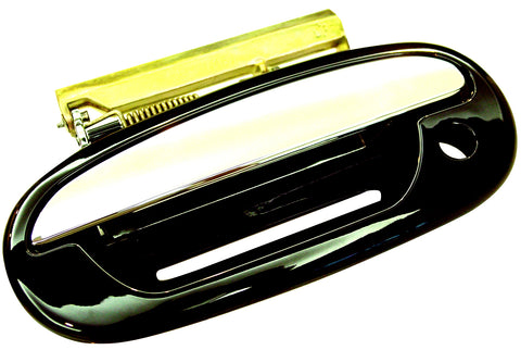 For Lincoln Navigator 1999 00 01 2002/ Lincoln Blackwood 2002 Outside Door Handle (Plastic) Front Driver Side w/ keypad Hole (Chrome Lever+Black Housing) 5C6Z1622405AAPTM FO1310149