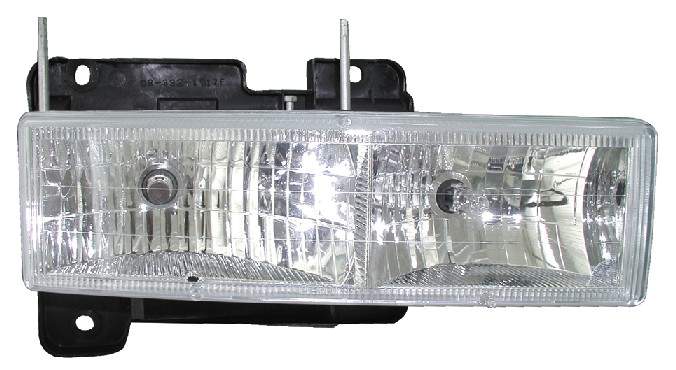 For Chevrolet/ GMC C/K 10 Truck 1988-2002/ Suburban/ Yukon 1992 93 94 95 96 97 98 1999/ Blazer 1992 93 1994/ Tahoe 1995 96 97 98 1999 Headlight DIAMOND DESIGN PAIR  GM2505105