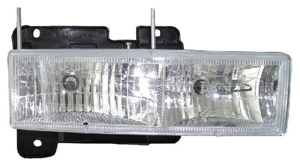 For Chevrolet/ GMC C/K 10 Truck 1988-2002/ Suburban/ Yukon 1992 93 94 95 96 97 98 1999/ Blazer 1992 93 1994/ Tahoe 1995 96 97 98 1999 Headlight DIAMOND DESIGN PAIR  GM2505105