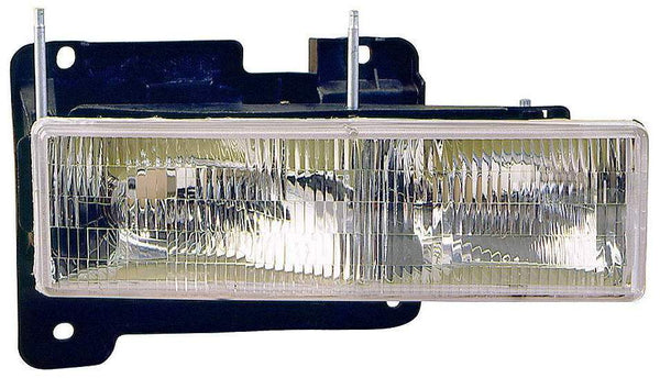 For Chevrolet/ GMC C/K 1500/ 2500/ 3500 1988-2002/ Suburban 1992-1999/ Yukon/ Blazer/ Tahoe/ Escalade 1992-2000 w/o Denali Pkg Headlight Passenger Side 15034930 GM2503101