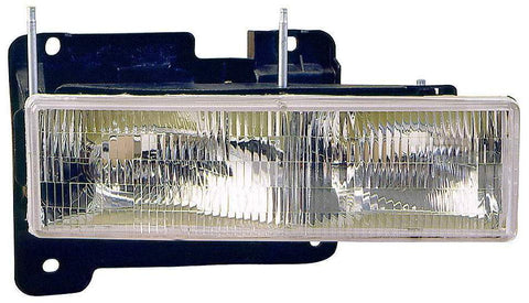 For Chevrolet/ GMC C/K 1500/ 2500/ 3500 1988-2002/ Suburban 1992-1999/ Yukon/ Blazer/ Tahoe/ Escalade 1992-2000 w/o Denali Pkg Headlight Passenger Side 15034930 GM2503101