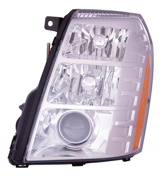 For Cadillac Escalade/ ESV/ Chevrolet Tahoe/ GMC Yukon 2009 10 11 12 13 2014/ Hybrid 2009 10 11 12 2013 Headlight w/ HID(2009 2ND DESIGN)Driver Side CAPA Certified 20806108 GM2502348C