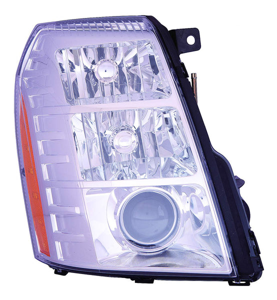 For Cadillac Escalade/ ESV/ Chevrolet Tahoe/ GMC Yukon 2009 10 11 12 13 2014/ Hybrid 2009 10 11 12 2013 Headlight w/ HID(2009 2ND DESIGN)Passenger Side CAPA Certified 20806109 GM2503348C