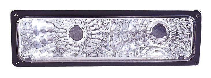 For Chevrolet/ GMC C/K 10 Truck 1988-2002/ Suburban/ Yukon 1992-1999/ Blazer 1992-1994/ Tahoe 1995-1999 Parking/Turn Signal Light DIAMOND DESIGN Gray Bezel PAIR  GM2811104