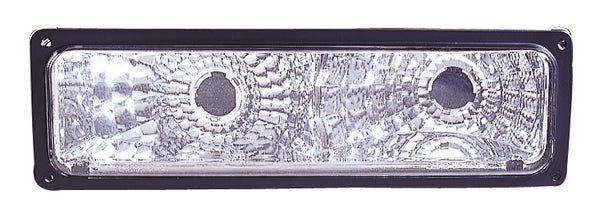For Chevrolet/ GMC C/K 10 Truck 1988-2002/ Suburban/ Yukon 1992-1999/ Blazer 1992-1994/ Tahoe 1995-1999 Parking/Turn Signal Light DIAMOND DESIGN Gray Bezel PAIR  GM2811104