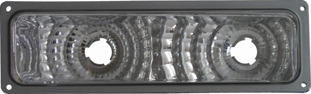 For Chevrolet/ GMC C/K 10 Truck 1988-2002/ Suburban/ Yukon 1992-1999/ Blazer 1992-1994/ Tahoe 1995-1999 Parking/Turn Signal Light DIAMOND DESIGN Black Bezel PAIR  GM2522113
