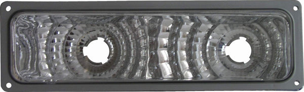 For Chevrolet/ GMC C/K 10 Truck 1988-2002/ Suburban/ Yukon 1992-1999/ Blazer 1992-1994/ Tahoe 1995-1999 Parking/Turn Signal Light DIAMOND DESIGN Black Bezel PAIR  GM2522113
