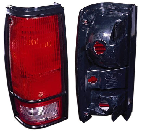 For Chevrolet S-10/ GMC S15/ Sonoma 1982-1993 Tail Light Driver Side w/ Black Bezel 919649 GM2800108