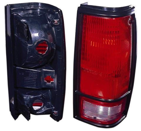 For Chevrolet S-10/ GMC S15/ Sonoma 1982-1993 Tail Light Passenger Side w/ Black Bezel 919650 GM2801108