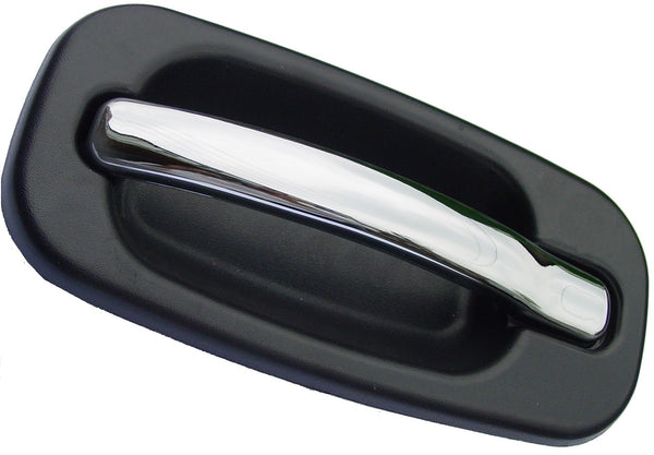 For Cadillac Escalade EXT/ Escalade 2002 03 04 05 2006 Outside Door Handle Rear Driver Side (Chrome Lever+Blk Housing) 15745141 GM1520142