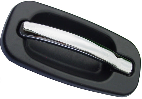 For Cadillac Escalade EXT/ Escalade 2002 03 04 05 2006 Outside Door Handle Rear Driver Side (Chrome Lever+Blk Housing) 15745141 GM1520142