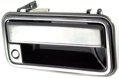 For GMC Yukon/ Yukon Denali 1992 93 94 95 96 97 98 99 2000 w/ Denali Pkg Back Door Door Handle Splite Gate (Zinc Shiny black) 15050668 GM1820107