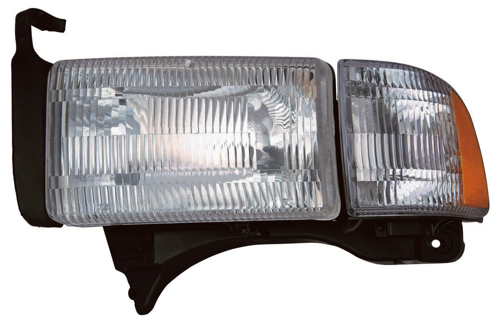 For Dodge Ram Pickup 1994 95 96 97 1998/ 1999 00 01 2002(w/o Sport Pkg) Headlight Combination. Driver Side 55076749AO CH2502101