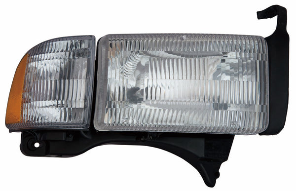 For Dodge Ram Pickup 1994 95 96 97 1998/ 1999 00 01 2002(w/o Sport Pkg) Headlight Combination. Passenger Side 55076748AO CH2503101