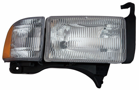 For Dodge Ram Pickup 1994 95 96 97 1998/ 1999 00 01 2002(w/o Sport Pkg) Headlight Combination. Passenger Side 55076748AO CH2503101
