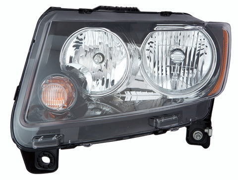 For Jeep Compass 2013 14 15 16 2017 Headlight STD CODE LMB w/ Black Trim Driver Side CAPA Certified 68171215AC CH2502246C