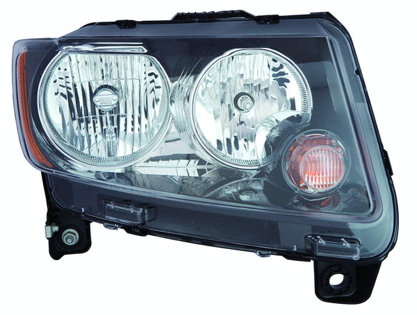 For Jeep Compass 2013 14 15 16 2017 Headlight STD CODE LMB w/ Black Trim Passenger Side CAPA Certified 68171214AC CH2503246C
