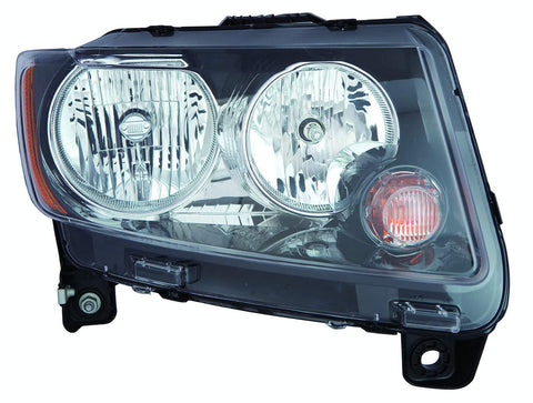 For Jeep Compass 2013 14 15 16 2017 Headlight STD CODE LMB w/ Black Trim Passenger Side 68171214AC CH2503246