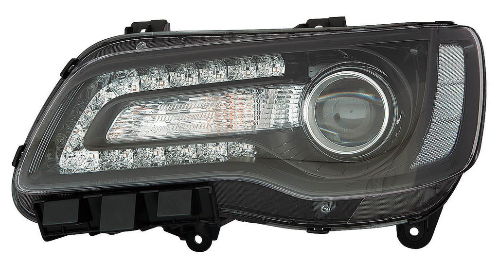 For Chrysler 300 2018 19 2020 Headlight Halogen Projector CODE LMC/ MFA Black Bezel Driver Side CAPA Certified 68402949AA CH2502331C