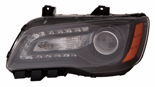 For Chrysler 300 Sedan 2012 13 2014 Headlight Halogen Black Bezel Driver Side CAPA Certified 68085417AF CH2502235C