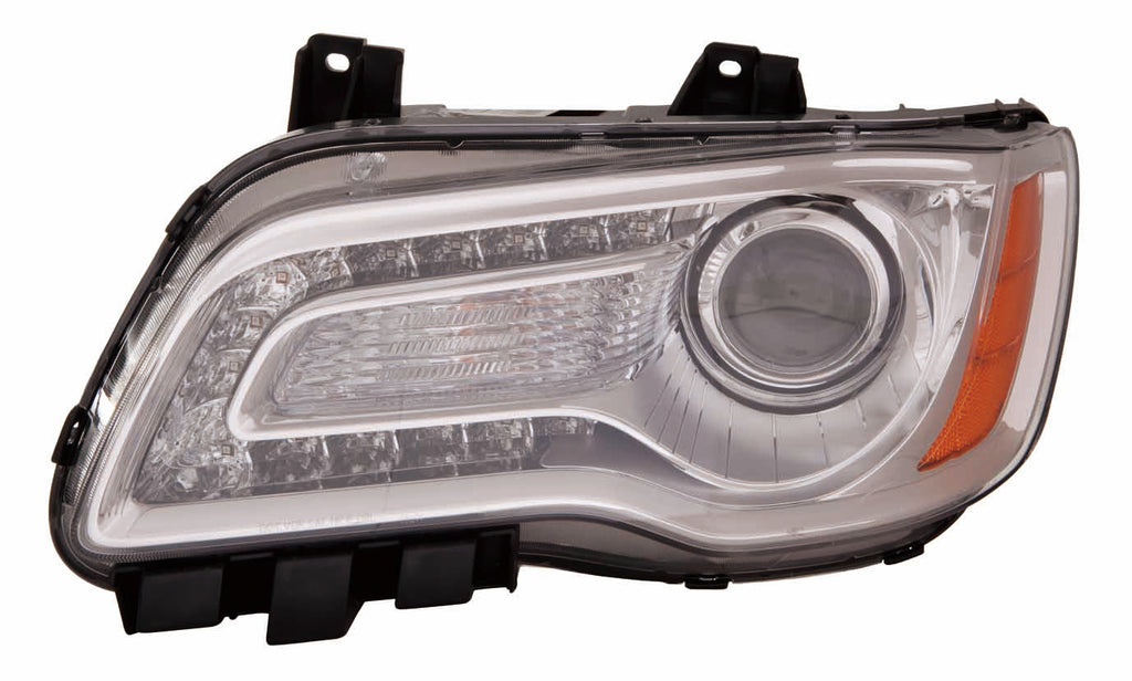 For Chrysler 300 2011 12 13 2014 Headlight Halogen Chrome Bezel Driver Side CAPA Certified 68143003AC CH2502231C