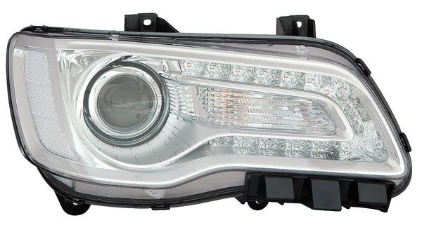 For Chrysler 300 2018 19 2020 Headlight Halogen Projector CODE LMC/ MFP Chrome Bezel Passenger Side CAPA Certified 68402946AA CH2503322C