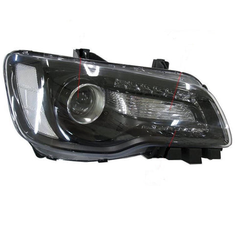 For Chrysler 300 2015 16 2017 Headlight Halogen Black Bezel Passenger Side CAPA Certified 68214382AD CH2503269C
