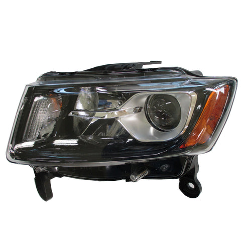 For Jeep Grand Cherokee WK 2014 15 2016 Headlight Halogen Black Driver Side CAPA Certified 68236109AE CH2502308C