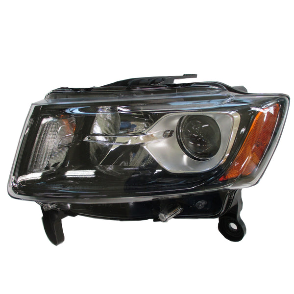 For Jeep Grand Cherokee WK 2014 15 2016 Headlight Halogen Black Driver Side 68236109AE CH2502308