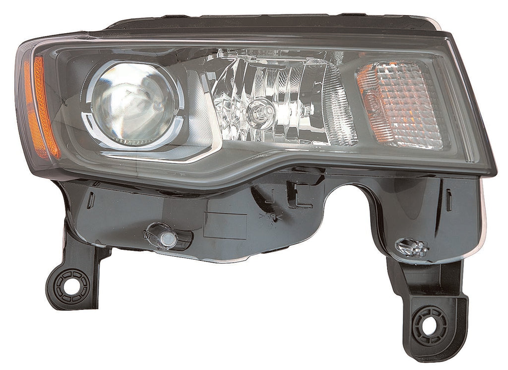 For Jeep Grand Cherokee 2017 18 19 20 21 2022 Headlight Halogen Black Passenger Side CAPA Certified 68266646AF CH2503309C