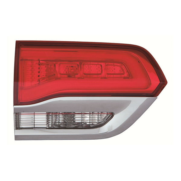 For Jeep Grand Cherokee WK 2014-2022 Back Up Light Inner w/o PLATINUM INSERT LAREDO/ Limited/ Limited X/ OVERLAND/ SUMMIT/ ALTITUDE/ LAREDO E/ LAREDO X 1 Chrome Driver Side 68110047AH CH2802105