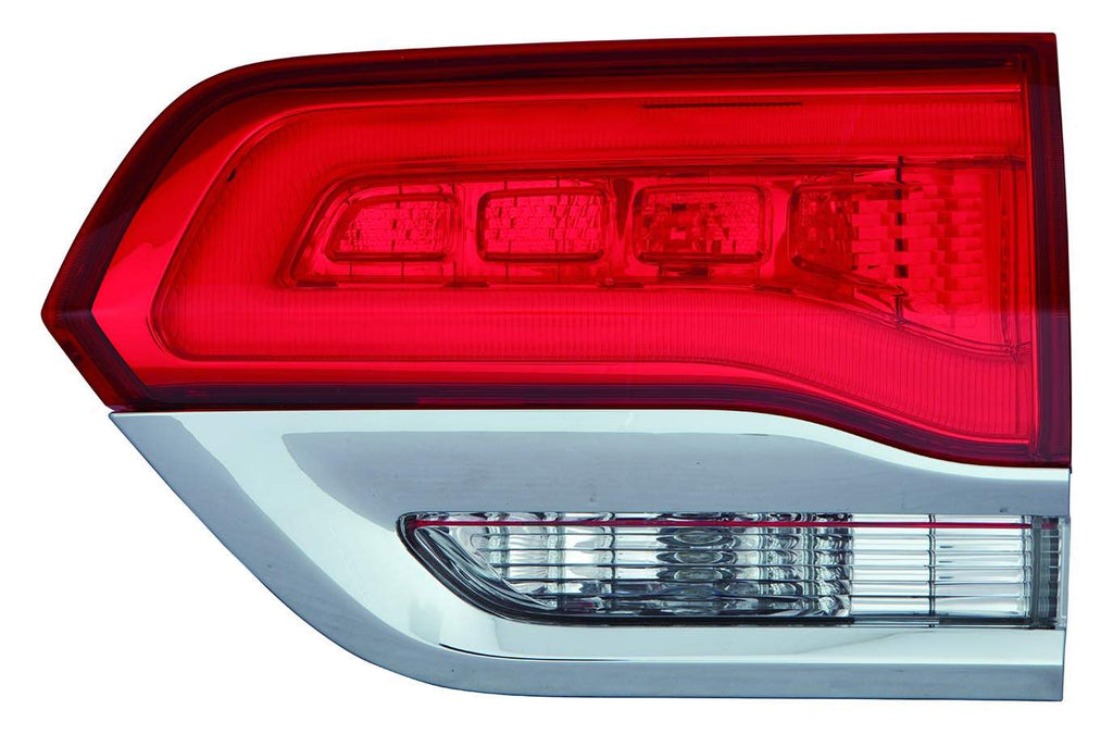 For Jeep Grand Cherokee WK 2014-2022 Back Up Light Inner w/o PLATINUM INSERT LAREDO/ Limited/ Limited X/ OVERLAND/ SUMMIT/ ALTITUDE/ LAREDO E/ LAREDO X 1 Chrome Passenger Side CAPA Certified 68110046AH CH2803105C
