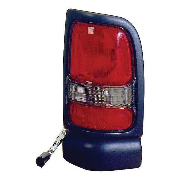 For Dodge Ram Pickup 1994 95 96 97 98 99 00 01 2002 Tail Light w/o Sport Pkg Black Passenger Side CAPA Certified 55055264AC CH2801122C