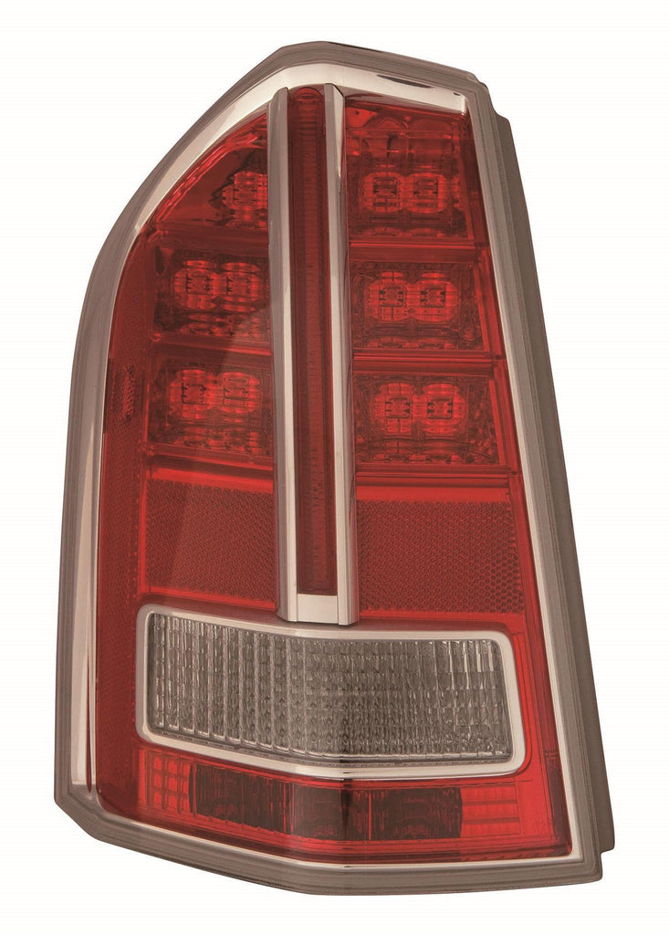 For Chrysler 300 Sedan BASE/ C/ S/ LUXURY/ SRT-8 2012 13 2014 (From 3/ 19/ 12) Tail Light w/ Chrome1 Driver Side CAPA Certified 68154607AC CH2818135C