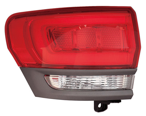 For Jeep Grand Cherokee 2014 15 16 17 18 19 20 21 2022 Tail Light Outer LAREDO.Limited.OVERLAND.SUMMIT w/ Gray Trim Driver Side CAPA Certified 68236105AC CH2804110C