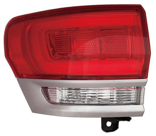 For Jeep Grand Cherokee 2014 15 16 17 2018 Tail Light Outer LAREDO/ Limited/ OVERLAND/ SUMMIT w/ PLATINUM INSERT Driver Side CAPA Certified 68236135AE CH2804111C