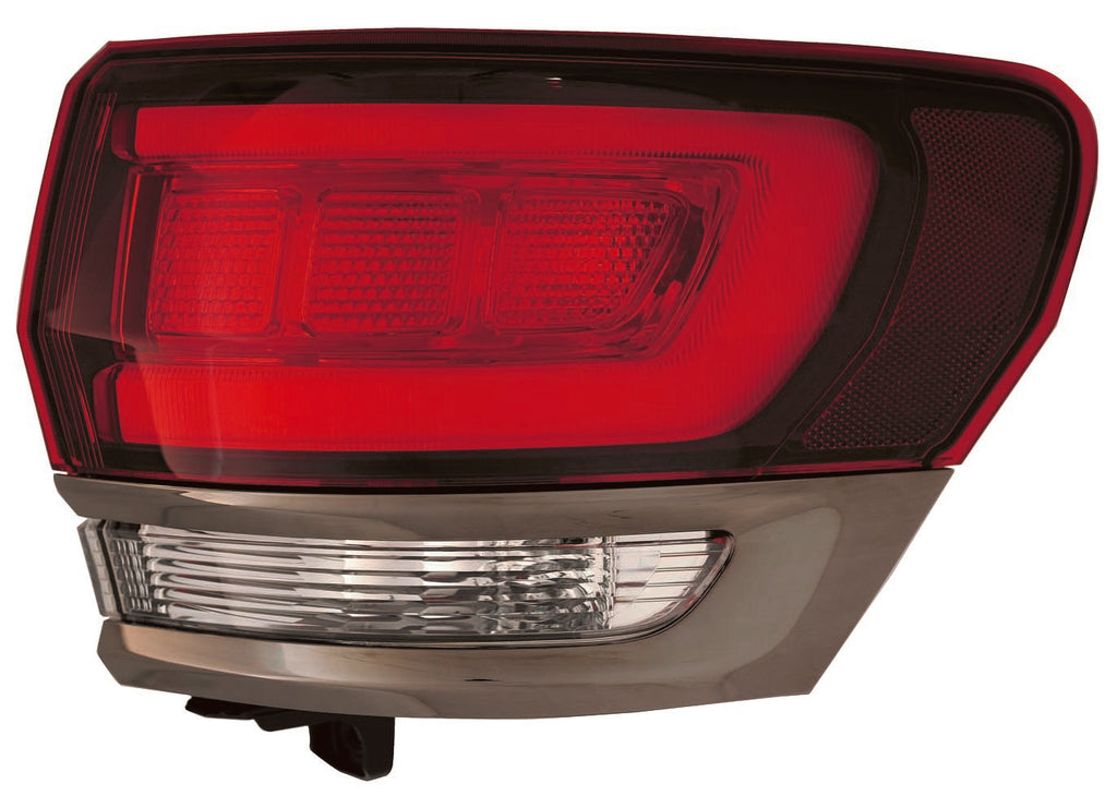 For Jeep Grand Cherokee 2014 15 16 17 18 2019 Tail Light LAREDO/ Limited/ OVERLAND/ SUMMIT w/o PLATINUM INSERT SILVER Passenger Side CAPA Certified 68289996AA CH2805118C