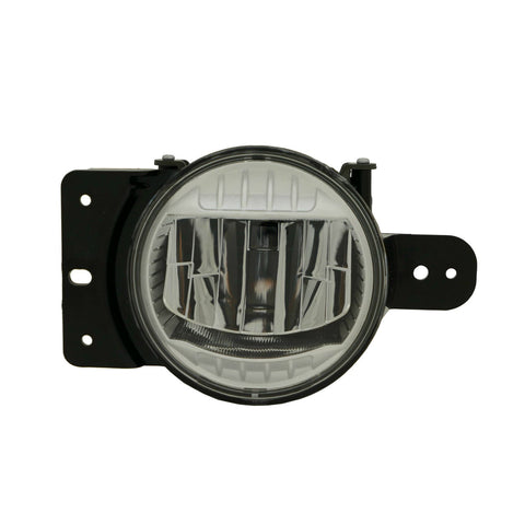 For Jeep Wrangler JL 2021 22 23 24 2025/ 4XE PLUGIN 2021 22 23 2024 Fog Light LED BLACK BUMPER Driver Side CAPA Certified 68504497AA CH2592171C