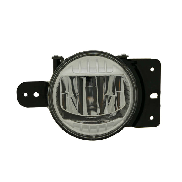 For Jeep Wrangler JL 2021 22 23 24 2025/ 4XE PLUGIN 2021 22 23 2024 Fog Light LED BLACK BUMPER Passenger Side CAPA Certified 68504496AA CH2593171C