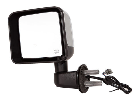 For Jeep Wrangler 2014 Power Heated Mirror w/oNE CONNECTOR Driver Side (Chrome) 68204245AA+68125585AA CH1320389