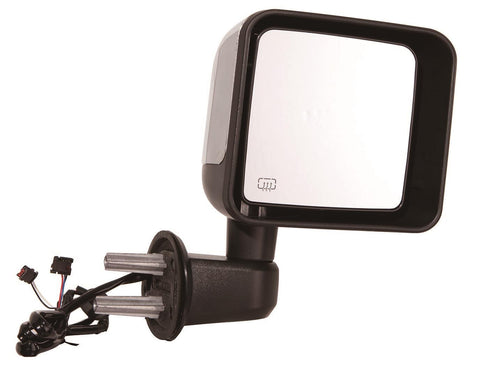 For Jeep Wrangler 2014 15 16 17 2018 Power Heated Mirror w/ TWO CONNECTORS Passenger Side (Chrome) 68249844AA+68125584AA CH1321391