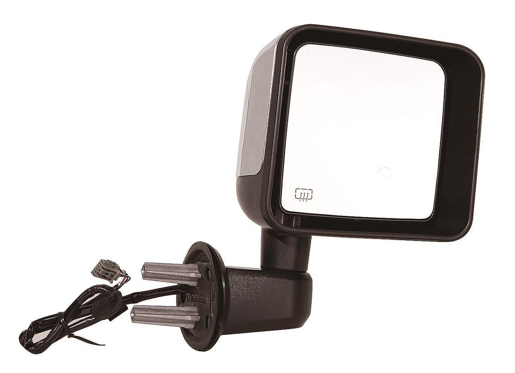 For Jeep Wrangler 2014 Power Heated Mirror w/oNE CONNECTOR Passenger Side (Chrome) 68204246AA+68125584AA CH1321389