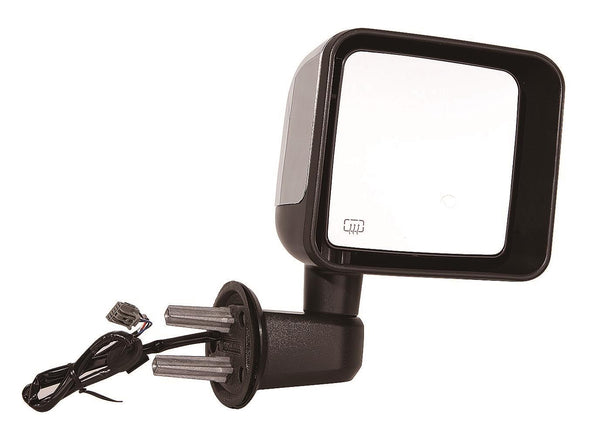 For Jeep Wrangler 2014 Power Heated Mirror w/oNE CONNECTOR Passenger Side (Chrome) 68204246AA+68125584AA CH1321389